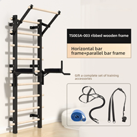 Reformer de Pilates de Acero con Estructura de Madera para Interiores, Multifunción, Uso Doméstico, Ejercicio, Estiramiento, Prensa de Piernas, Entrenamiento de Equilibrio y Tronco