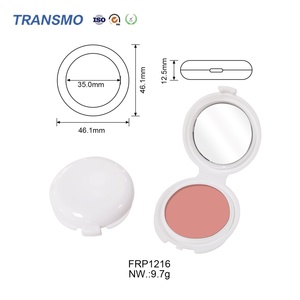 Envase Personalizado para Polvos Cosméticos, Tarro Vacío para Rubor, Paleta de Sombras de Ojos Individual, Envase de Plástico con Aplicador para Cuidado de la Piel - Product Image 2