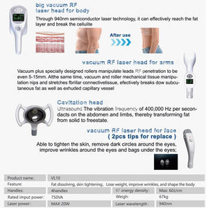 Appareil de remodelage corporel sportif Vela Slim Shapes III avec rouleau à vide, machine d'endolifting, nettoyeur de pores en silicone Za - Product Image 6