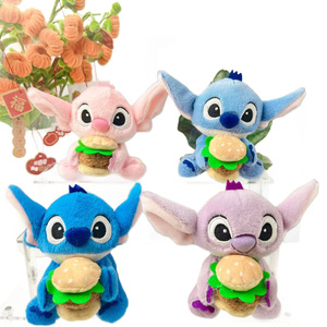 Lindo Peluche de <span class=keywords><strong>Lilo</strong></span> y Stitch Abrazándose con una Hamburguesa <span class=keywords><strong>Gigante</strong></span>, Super Suave, de Algodón PP, Regalo de San Valentín y Cumpleaños para Niños y Niñas - Product Image 5