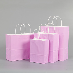 Factory Price 90g 120g 250g Recycled Gift Shopping Packaging Kraft Paper <strong>Gag</strong> with Handle <strong>Logo</strong> Custom - Product Image 6