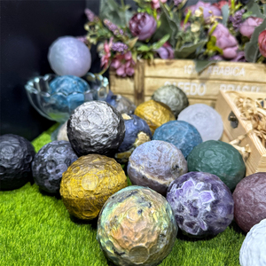 Kindfull usine Offre Spéciale mélange coloré cristal naturel artisanat mélange matériaux 5CM lune pour cadeaux - Product Image 4