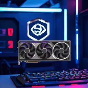 การ์ดจอกราฟิกสำหรับเล่นเกม หน่วยความจำวิดีโอ 28Gbps 512 บิต ใหม่เอี่ยม GDDR7 อินเทอร์เฟซ PCI-E พร้อมพัดลมระบายความร้อน สำหรับเดสก์ท็อปเวิร์กสเตชัน ชิป AMD - Product Image 2