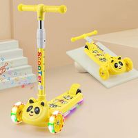 Trottinette à trois roues pliable Istaride 3 PU, hauteur réglable, pour garçons