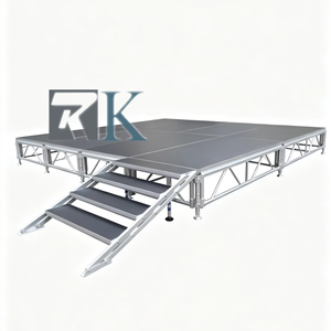 เวทีปรับระดับได้ โครงสร้างอลูมิเนียมอัลลอยแบบโมดูลาร์ พร้อมแท่นแสดงสินค้าแบบ Truss ที่ปรับแต่งได้ - Product Image 1