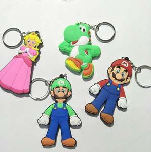 (Venta al por mayor) Llavero de PVC de Mario Bros de 6-9 cm de alta calidad, con impresión digital, para regalos y decoración - Product Image 1