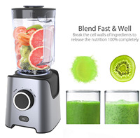Mixeur-blender de haute qualité à vitesse variable pour jus et smoothies, avec une capacité de 1,8 L pour fruits, épices et céréales