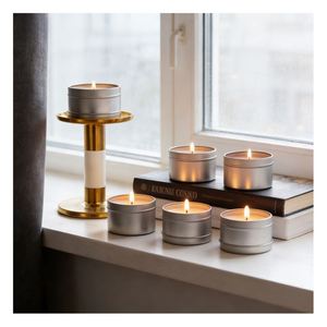 Emballage de bougies personnalisé avec logo, récipient blanc haut de gamme, mélange de parfums, programme d'évaluation de vente au détail, édition de luxe - Product Image 2