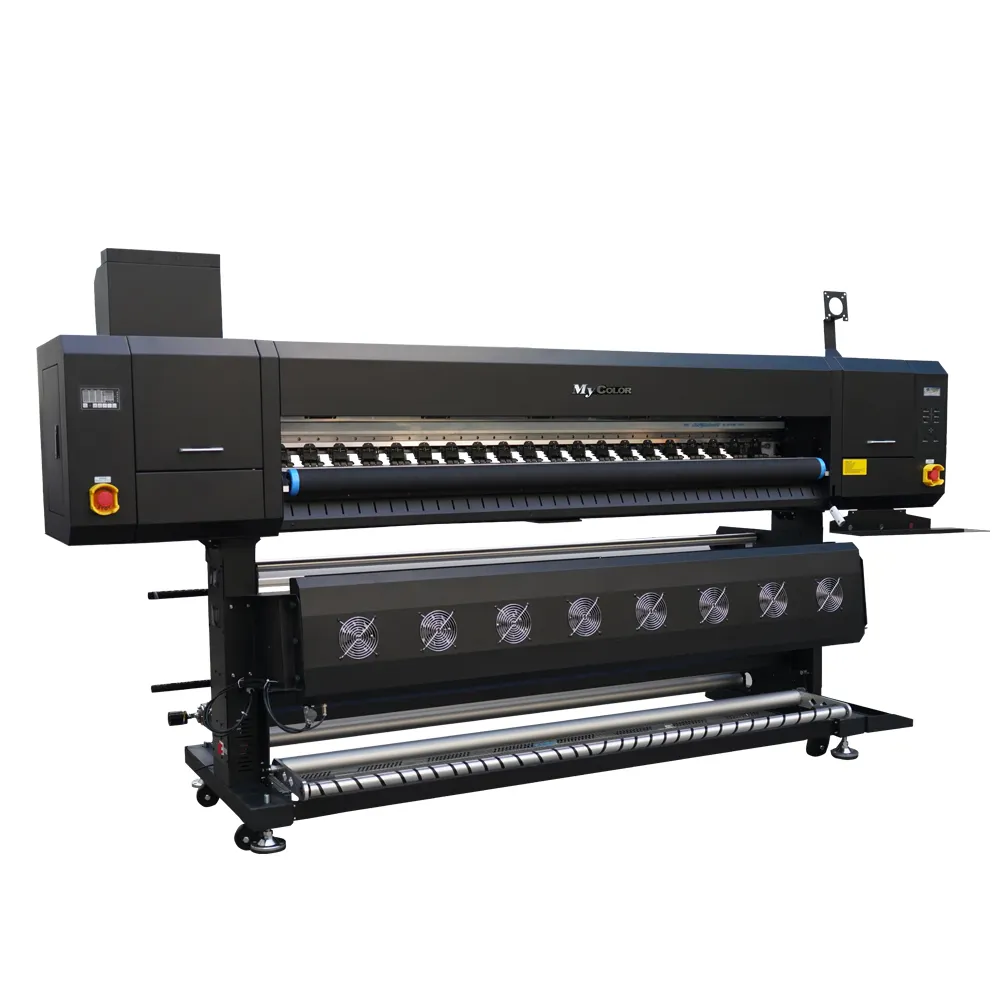 I3200 xp600 헤드 디지털면 섬유 직물 인쇄기가있는 고속 대형 와이드 포맷 프린터