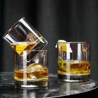 Libbey Old Fashion Whisky Cup Base lourde Vintage Verres à whisky Verre en cristal sans plomb de haute qualité Verre à liqueur en gros