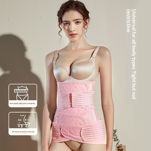 Cinturón Abdominal Postparto de 4 Piezas para Mujeres Embarazadas, Transpirable, para Parto Vaginal y Cesárea, Faja Moldeadora Materna - Product Image 1