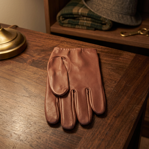 Guantes de Cuero Lisos hasta la Muñeca para Uso Diario en Invierno, Sin Forro, Estilo Cálido - Product Image 2