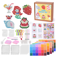 Kit de perles à fusionner en gros de 2,6 mm, perles en plastique Perler Hama faites à la main avec planche à perles et accessoires pour enfants