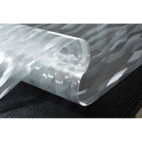 Prix d'approvisionnement d'usine Film de PVC clair gaufré Rouleau de feuille de PVC transparent