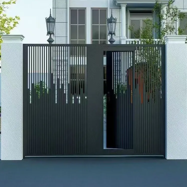 Kerkdeur Verschillende Soorten Ijzeren Poort Dual Swing Privacy Mesh Smeedijzeren Voetganger Ijzeren Poorten Te Koop Ontwerpen Foto