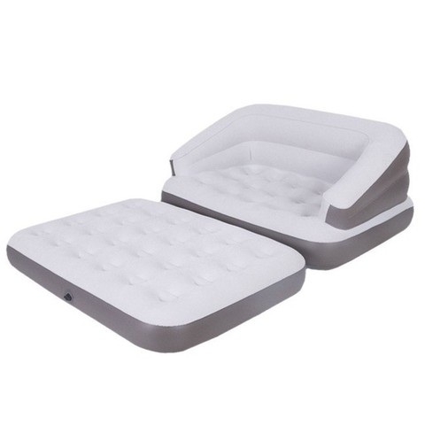 Five in One Flocked Portable Two Seat Outdoor Livingroom Furniture Intex Inflatable Air Sofa Bed Lounger