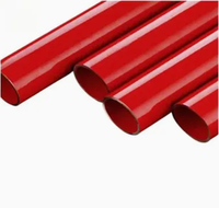 Tuyaux de structure en acier au carbone peints en rouge ASTM A53 ERW pour la lutte contre les incendies de Tianjin Baolai Steel UL/FM