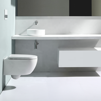 Ensemble complet de toilettes flottantes murales, Style salle de bain, WC, offre spéciale
