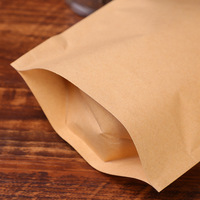 Sachet Doypack 3,5g 7g Personnalisable avec Mon Logo, en Papier Kraft Alimentaire Écologique et Compostable, avec Fermeture Zip et Fenêtre