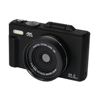 Appareil photo numérique 4K 64MP pour la photographie, caméra Vlog 4K avec autofocus, caméra de streaming et lumière LED