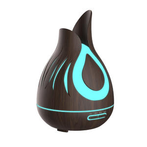 Diffuseur d'arômes à effet bois 400 ml avec lumière LED et minuterie pour la maison et le bureau - Product Image 2