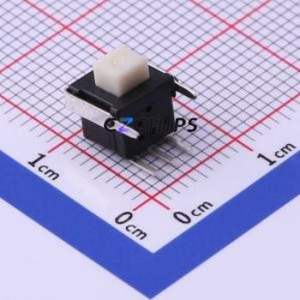 K8-5854T-N1 Push Button Switch Through hole Component (THT) Switch No Lock Square Plunger Through Hole 100mA - Product Image 1