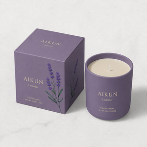AIKUN Custom Private Label <b>Candles</b> Home Fragrance Decor Manufacturer Wholesale Luxury Glass Jar Soy Wax Scented <b>Candle</b> <b>Gift</b> - Product Image 2