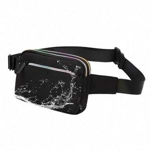 Riñonera cruzada de nailon al por mayor, mini bolso deportivo para el pecho, bolsa para teléfono, riñonera con cremallera personalizada para mujer - Product Image 2