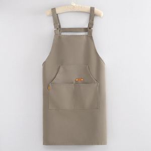 Tablier de cuisine de haute qualité avec logo personnalisé, poches, imperméable, pour la cuisine, la pâtisserie, la peinture, l'école - Product Image 1