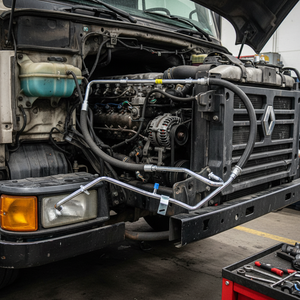 QSP REN. Tuyau de climatisation TRUCKS Premium OEM 5010628892 neuf en acier et caoutchouc, 130 cm, pièces de camion robustes 1997-2006 pour - Product Image 3