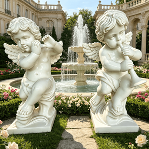 <span class=keywords><strong>Statue</strong></span> de chérubin <span class=keywords><strong>en</strong></span> marbre grandeur nature <span class=keywords><strong>pour</strong></span> <span class=keywords><strong>jardin</strong></span> ou intérieur, décoration <span class=keywords><strong>pour</strong></span> la maison ou l'extérieur - Product Image 6