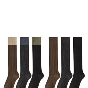 Chaussettes hautes pour femmes, couleur unie, en polyester, chaudes, pour l'automne et l'hiver, style jeune - Product Image 2