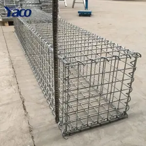 Çin Hengshui kaynaklı 4 5 6 mm GI galvanizli demir tel 1x1x0.5 2x1x1 1x0.5x0.3 boyut İtalya gabion örgü taş kutusu sepeti fiyat