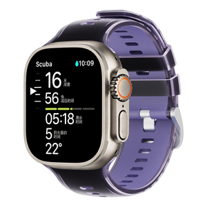 Bracelet en silicone de couleur gelée pour <span class=keywords><strong>Apple</strong></span> <span class=keywords><strong>Watch</strong></span> Ultra Band 49mm 45mm 44mm 42mm IWatch Series 11 10 46mm 9 8 <span class=keywords><strong>7</strong></span> 6 5 SE3, bracelet de sport - Product Image 4