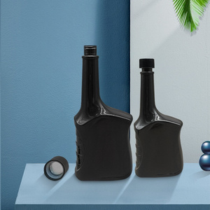 Nouveau PVC PET <span class=keywords><strong>Voiture</strong></span> Essence <span class=keywords><strong>Moteur</strong></span> Huile Carburant Additif Vide Noir Bouteille D'huile Emballage Bouteille En Plastique avec <span class=keywords><strong>bouchon</strong></span> de couvercle à l'épreuve des enfants - Product Image 5