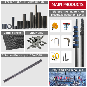 Tùy chỉnh OEM đường kính lớn sợi carbon ống nhà sản xuất 3K cong tròn vuông Carbon fibre ống để bán - Product Image 6