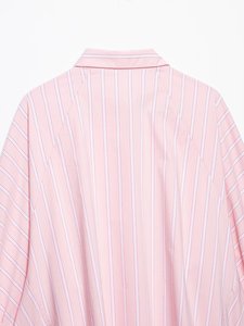 Camicia da donna a righe con maniche larghe, modello 2026, vestibilità comoda, blusa da ufficio con bottoni frontali, OEM/ODM da fabbrica cinese - Product Image 5
