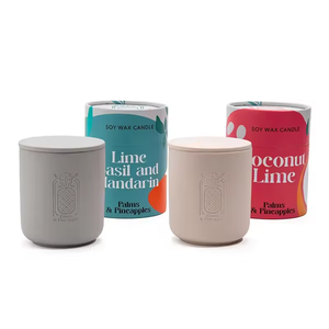 AIKUN Décoration d'intérieur, pot à bougie en céramique multicolores de luxe, bougie en cire de soja parfumée personnalisée, pot en céramique de porcelaine de luxe en gros - Product Image 3
