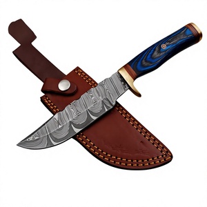 Couteau de chasse personnalisé en acier au carbone avec lame fixe et manche en bois dur pour la chasse en plein air, prix de gros - Product Image 6