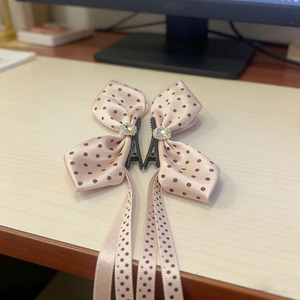 Ballet-style rhinestone <b>bow</b> hair <b>clip</b> for women, high ponytail, banana <b>clip</b>, hair accessory for spring, for thicker hair. - Product Image 5