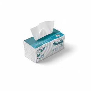 Boîte de 425 mouchoirs en papier Biolly - Format bureau et maison - Finition lisse - Anti-allergique - Product Image 2