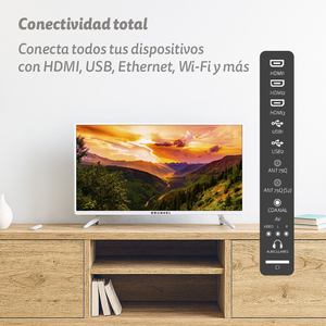 TV LED 32 HD Smart TV Vidaa con Netflix, Disney Plus, Prime Video, Apple TV, Spotify, YouTube, Bianco - Product Image 4