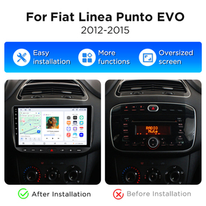 Junsun 9" <b>Wireless</b> Carplay Car Radio for Fiat Linea 2012-2015 Car DVD Stereo Auto Bluetooth GPS Navigation Multimedia Player - Product Image 2