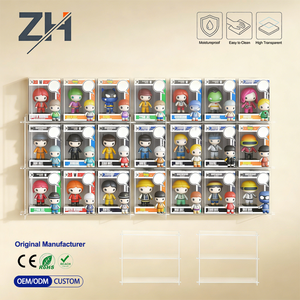 Estante de Exhibición Flotante de Acrílico Transparente para Montaje en Pared, para Figuras <span class=keywords><strong>Funko</strong></span> Bitty Pop - Product Image 1