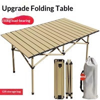 Table de pique-nique Yuanye pour l'extérieur, pliable, rectangulaire, facile à utiliser, épaissie, pour barbecue, idéale pour le camping et les soirées.