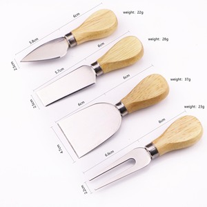 Coltello da burro crema <span class=keywords><strong>Set</strong></span> da 4 pezzi <span class=keywords><strong>coltelli</strong></span> da formaggio manico in legno taglierina per <span class=keywords><strong>Pizza</strong></span> <span class=keywords><strong>Set</strong></span> di <span class=keywords><strong>coltelli</strong></span> da formaggio in oro <span class=keywords><strong>Set</strong></span> di strumenti di cottura con logo - Product Image 6