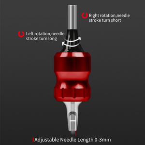Poignées de tatouage en alliage d'aluminium de haute qualité, 32 mm, réglables, pour cartouches d'aiguilles avec barres d'aiguilles - Product Image 4