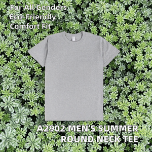 Camiseta de Manga Corta para Hombre, 100% Poliéster, Cuello Redondo, Alta Calidad, Poliéster y Algodón, 200GSM, Estilo Juvenil de Verano, Lisa para Imprimir, OEM - Product Image 2