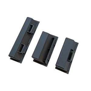Pegangan Tersembunyi Plastik Nylon PA Hitam LS537-1 LS537-2 LS537-3 untuk Lemari, Pegangan Terpasang untuk Pintu Lemari dan Laci - Product Image 3