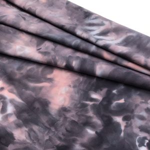 Tela de punto elástica para pantalones deportivos, doble cara, entrelazada, sensación desnuda, diamante, tinte de agua cepillado - Product Image 1